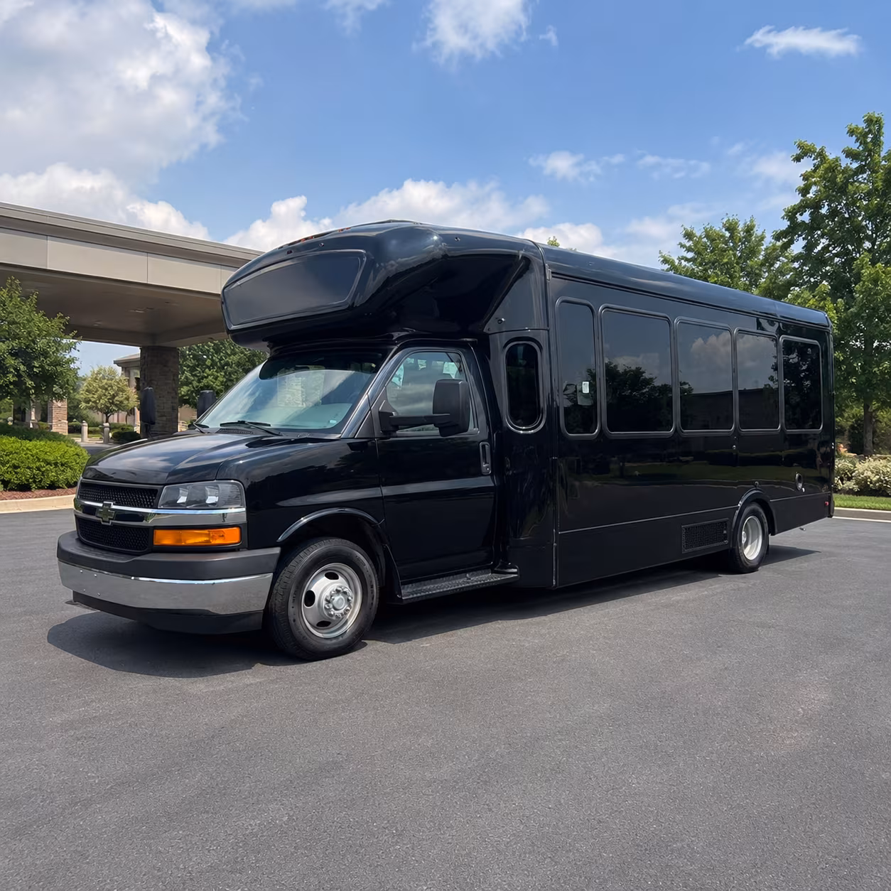 Passenger watching the Charleston scenery during a regional party bus road trip
