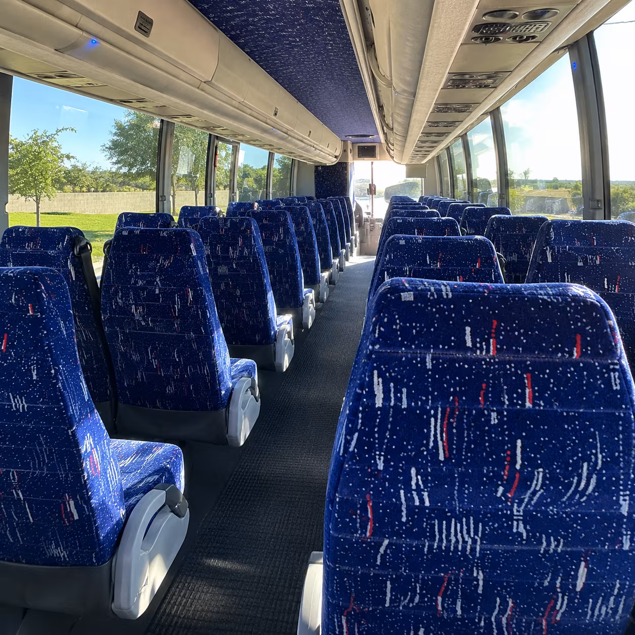 Charleston Airport Shuttle & Transportation party bus interior