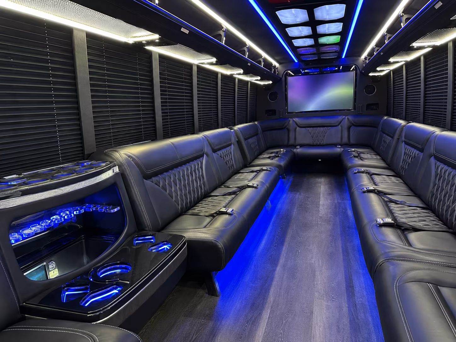 Charleston Bachelor & Bachelorette Transportation party bus exterior