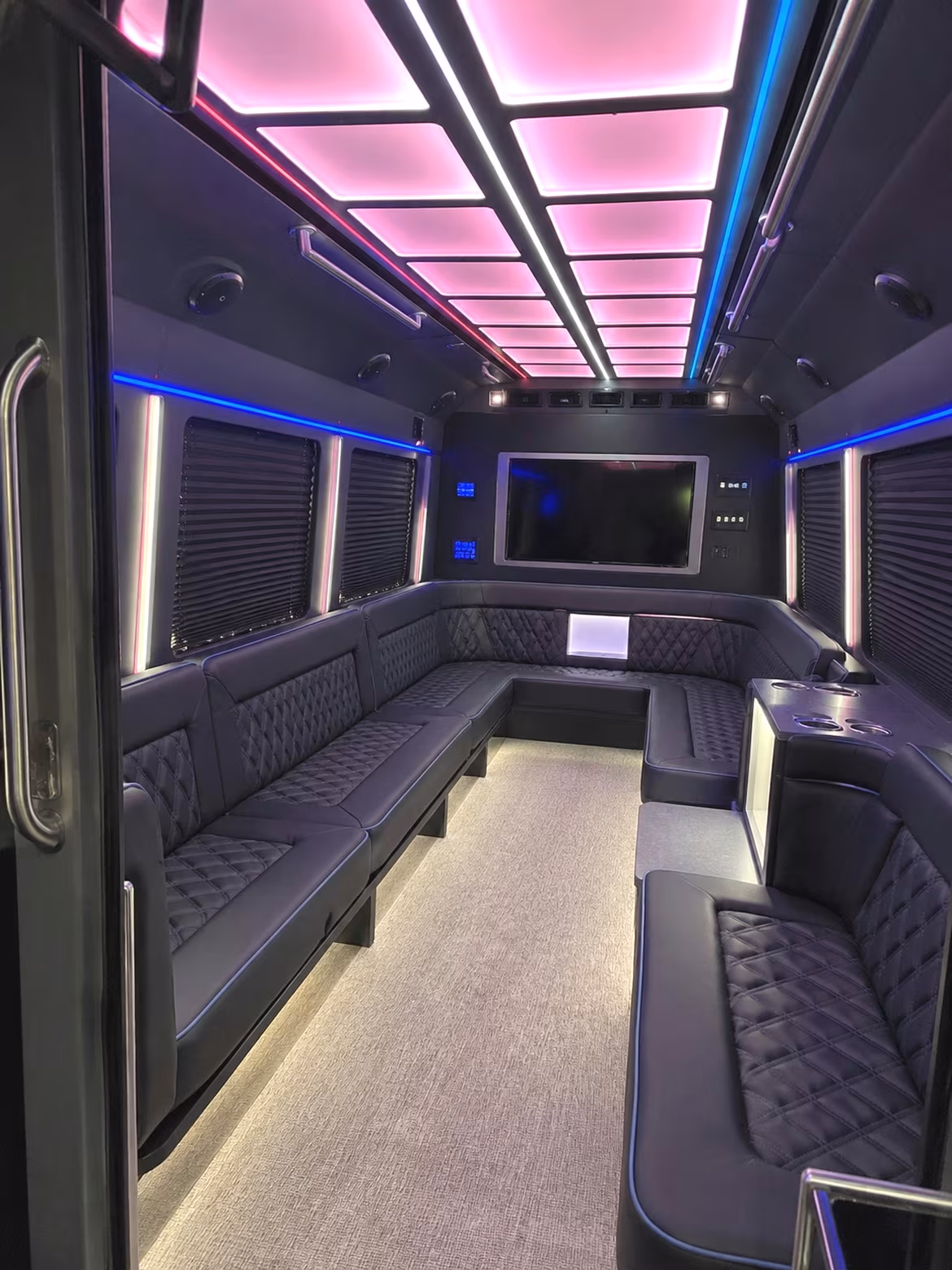 Charleston Concert & Music Festival Transportation party bus interior