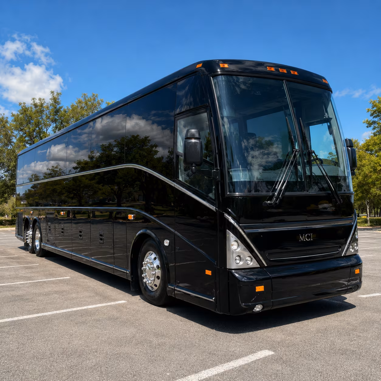 Charleston Corporate Transportation party bus exterior