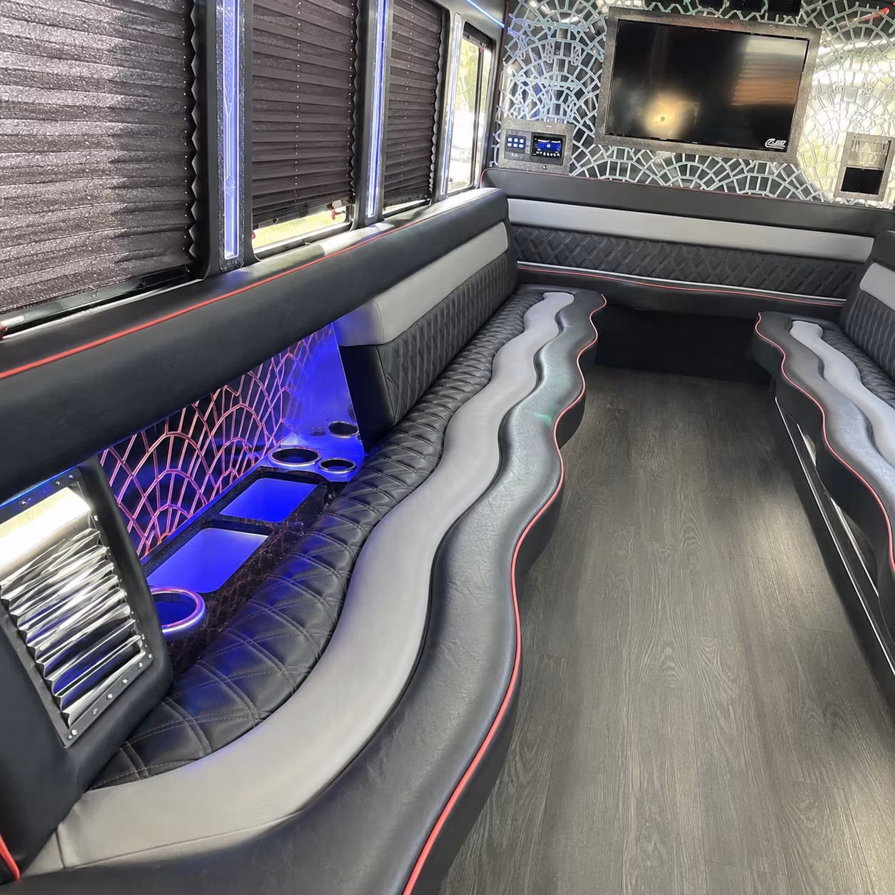 Charleston Private Event Transportation party bus exterior
