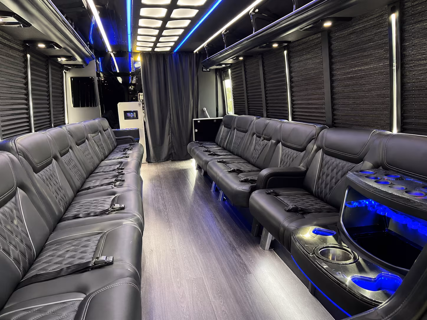 Charleston Private Event Transportation party bus exterior