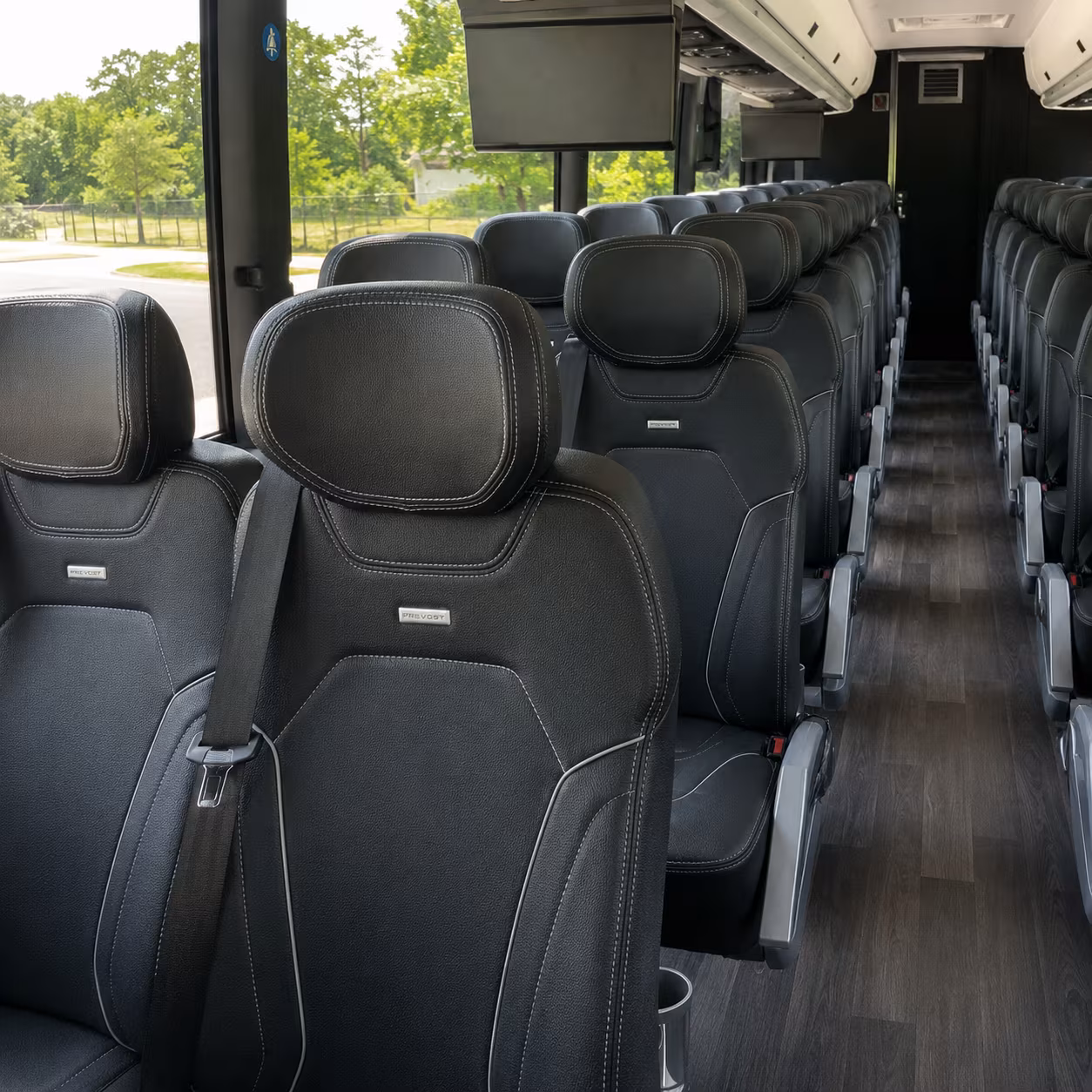 Charleston School Event Transportation party bus exterior