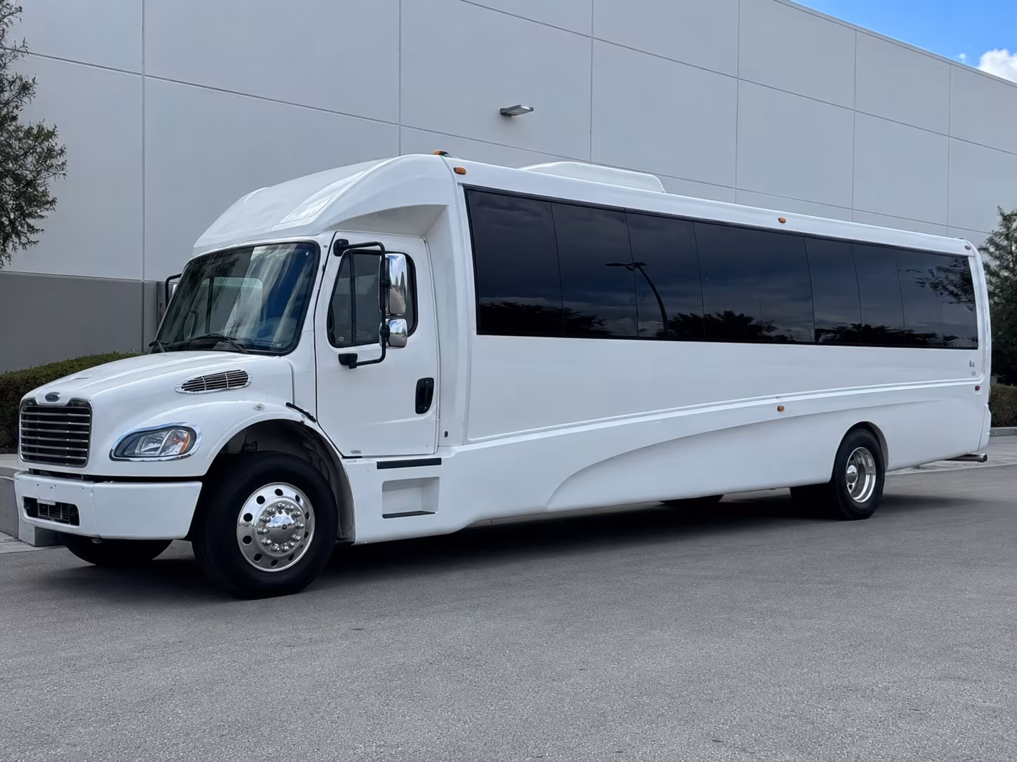 Charleston Sporting Event Transportation party bus exterior