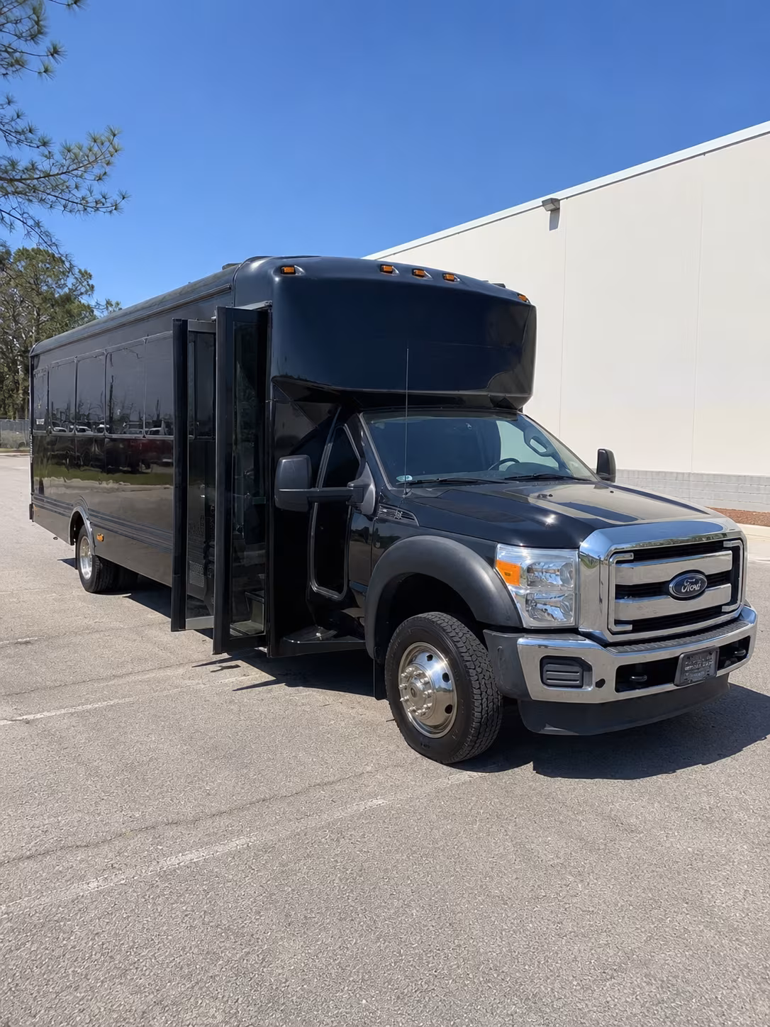 Charleston Sporting Event Transportation party bus exterior