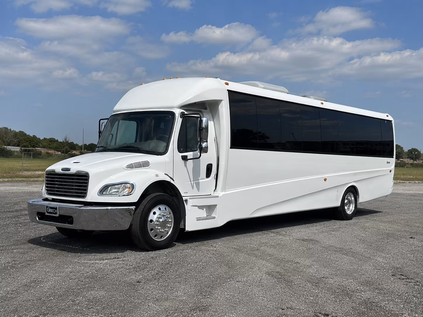 Charleston Sporting Event Transportation party bus exterior