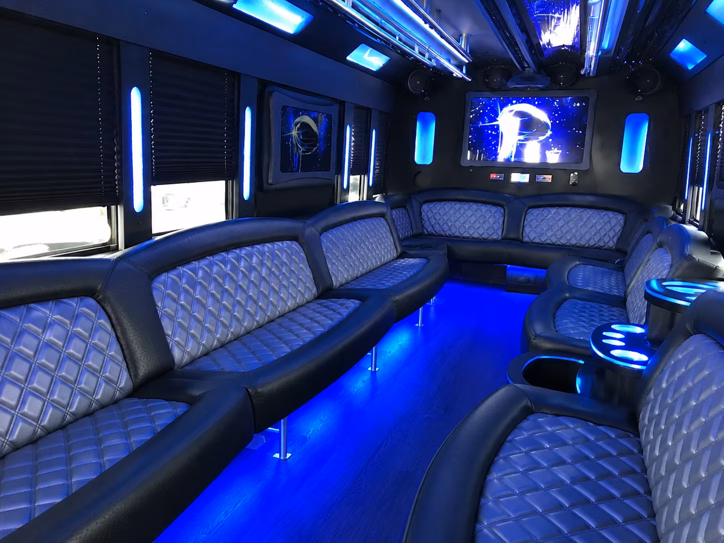 Charleston Wedding Transportation party bus exterior