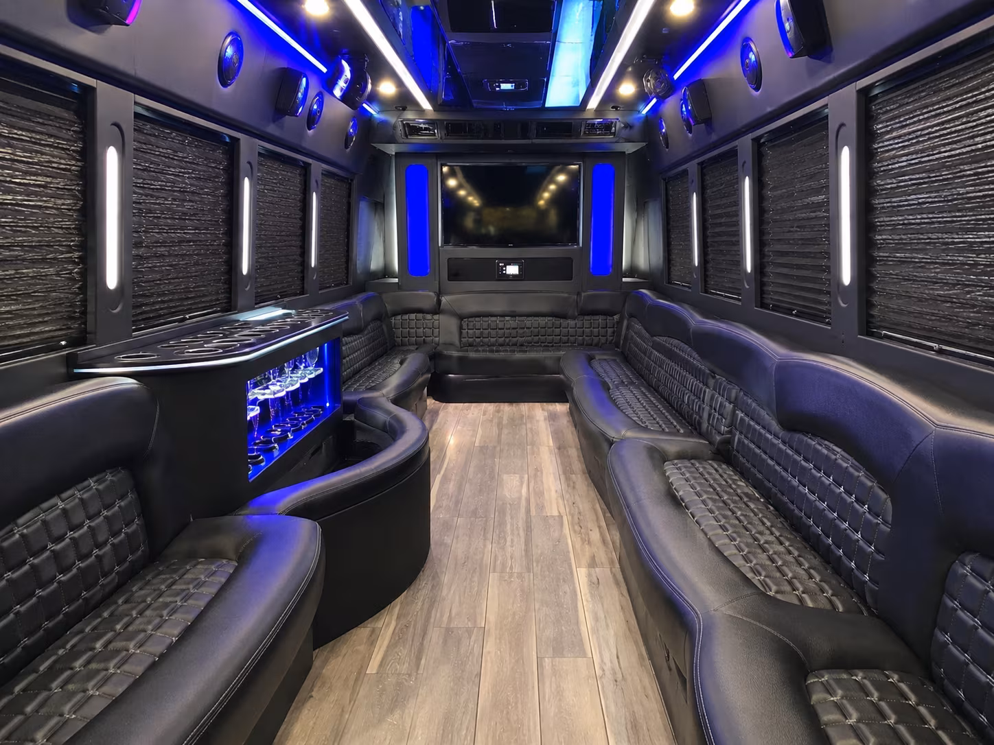 Charleston Wedding Transportation onboard seating