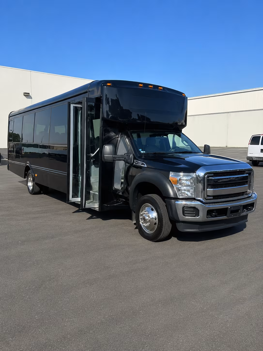 Interior of a party bus rental serving Charleston