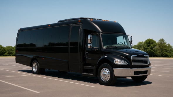 Exterior of Charter Bus Company Greer's 25 Passenger Party Bus in Greer