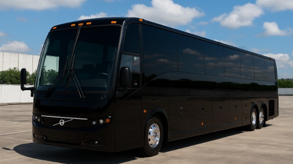 Exterior of Charter Bus Company Charleston's 45 Passenger Charter Bus in Charleston