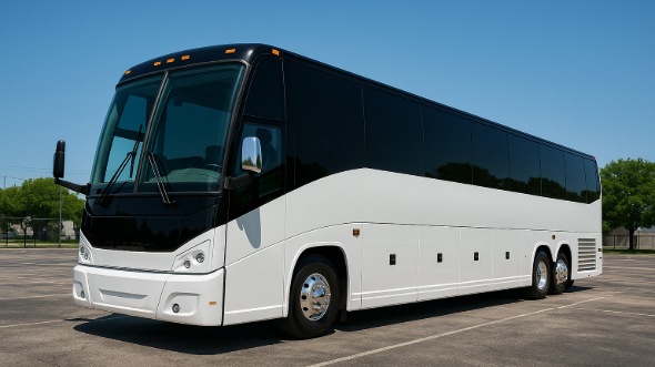 Exterior of Charter Bus Company Charleston's 48 Passenger Charter Bus in Charleston