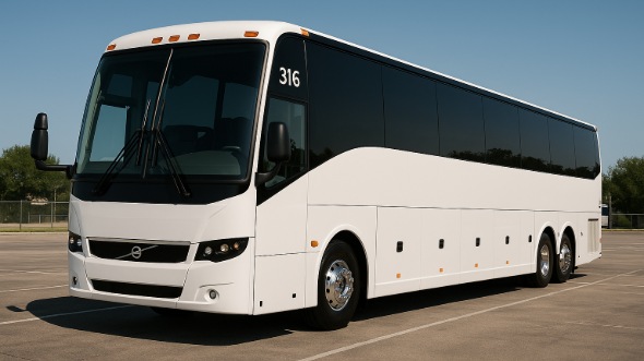 Exterior of Charter Bus Company Mount Pleasant's 50 Passenger Party Bus in Mount Pleasant