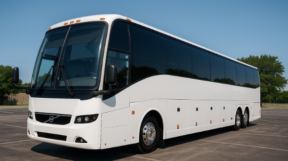 Exterior of Charter Bus Company Charleston's 51 Passenger Charter Bus in Charleston