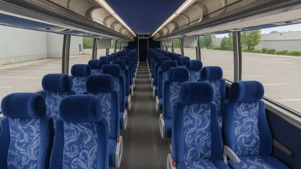 Interior of Charter Bus Company Charleston's ADA Charter Bus in Charleston